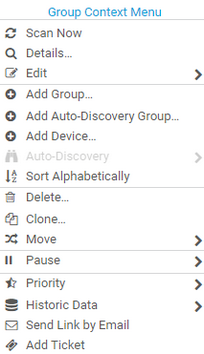 Group Context Menu